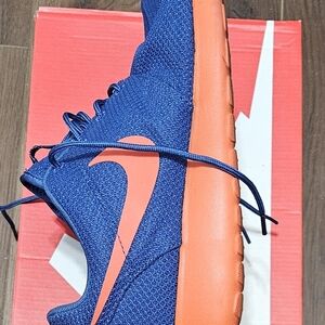 Nike Men's Blue and Orange Athletic Shoes
